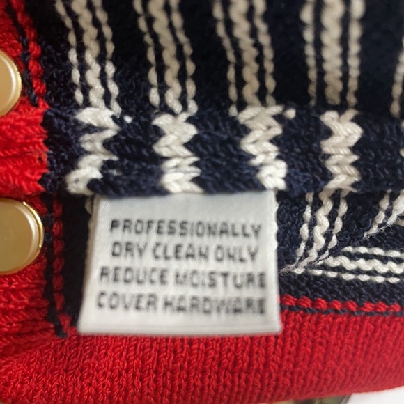 St. John Navy/Classic Red Sweater - Picture 12 of 14